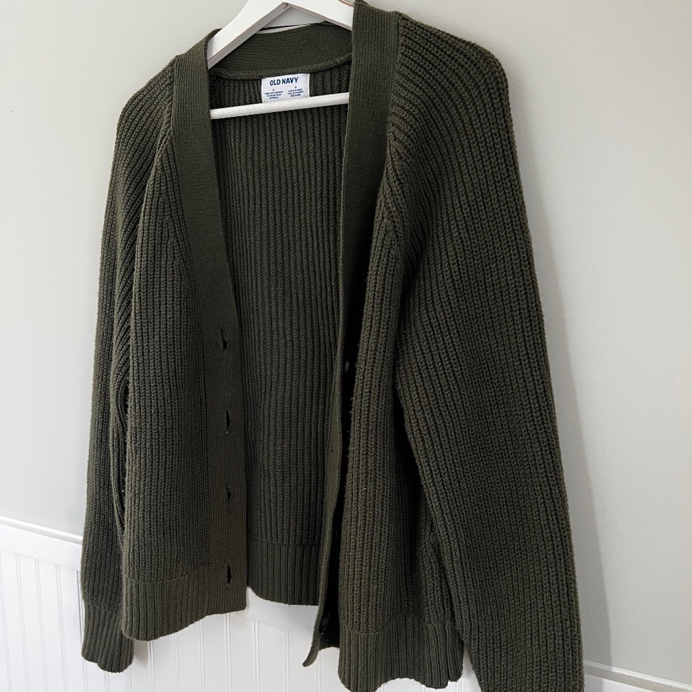 Old Navy Dark Green Cardigan